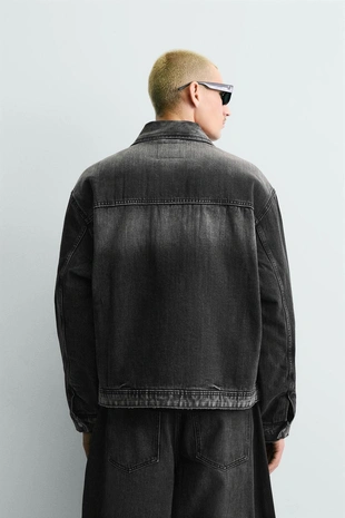 Джинсовая куртка BOXY FIT с навесными петлями- Заказать в России