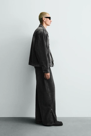 Джинсовая куртка BOXY FIT с навесными петлями- Заказать в России