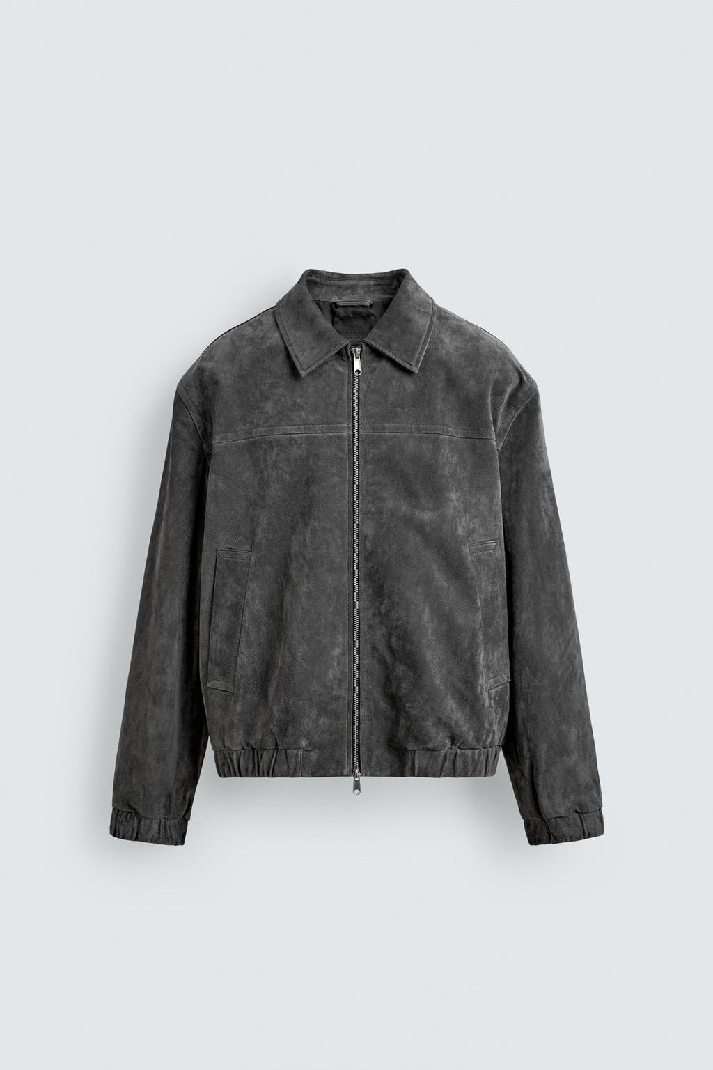 КУРТКА ИЗ ЗАМШЕВОЙ КОЖИ