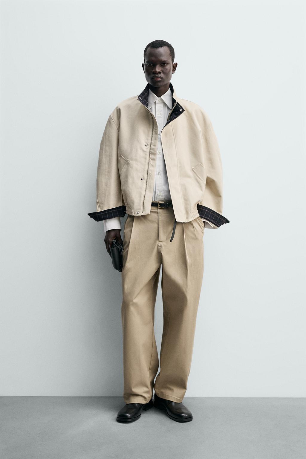 КУРТКА С КОНТРАСТНЫМ ВОРОТНИКОМ