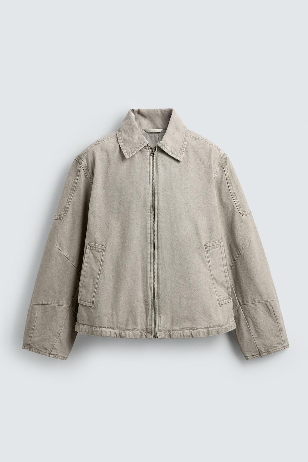 КУРТКА BOXY FIT С ЭФФЕКТОМ ПОТЕРТОСТИ