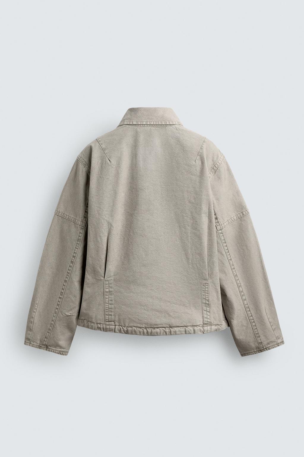 КУРТКА BOXY FIT С ЭФФЕКТОМ ПОТЕРТОСТИ