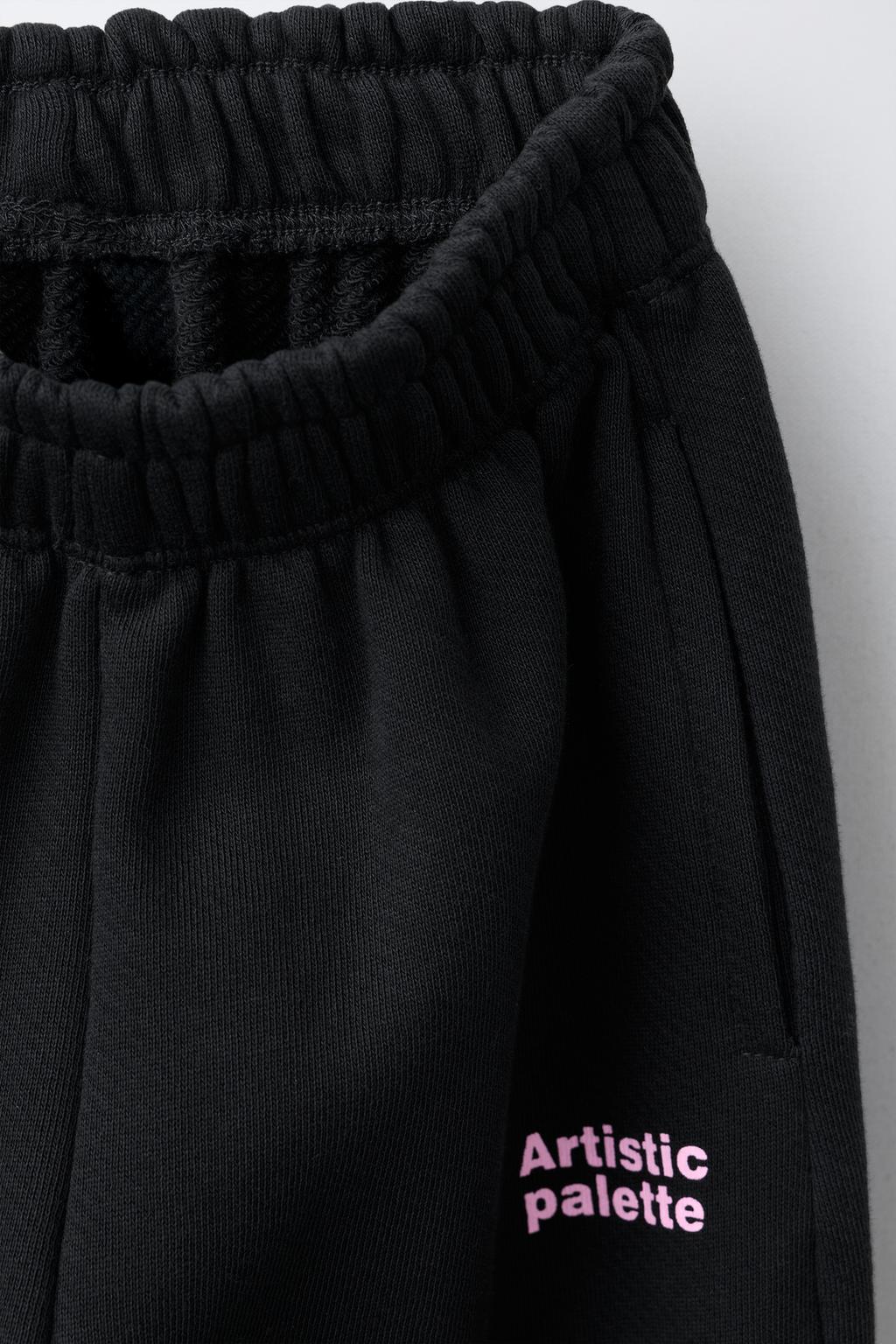 КОМПЛЕКТ ИЗ ТОЛСТОВКИ И БРЮК ИЗ ФЛИСА С НАДПИСЬЮ