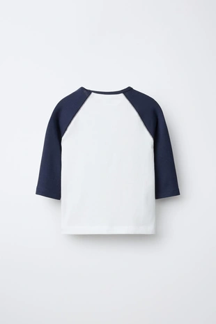 Майка с рукавами реглан и текстом из модала- Заказать в России