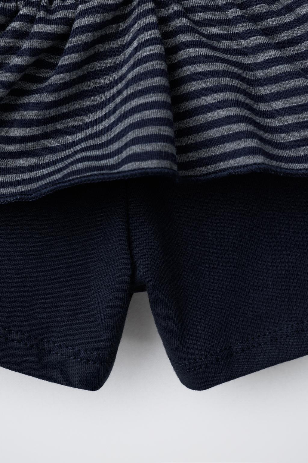 ЮБКА-ШОРТЫ С ВОЛАНАМИ И ПОЛОСКАМИ