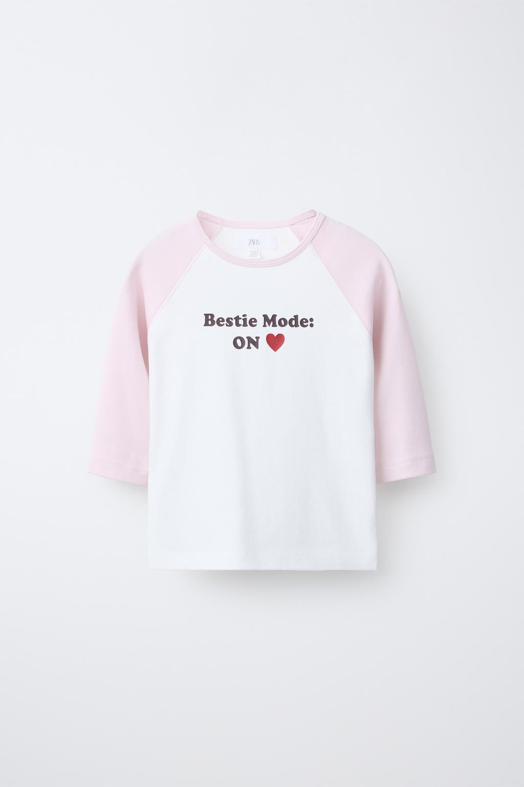 ФУТБОЛКА РЕГЛАН С НАДПИСЬЮ ИЗ МОДАЛА