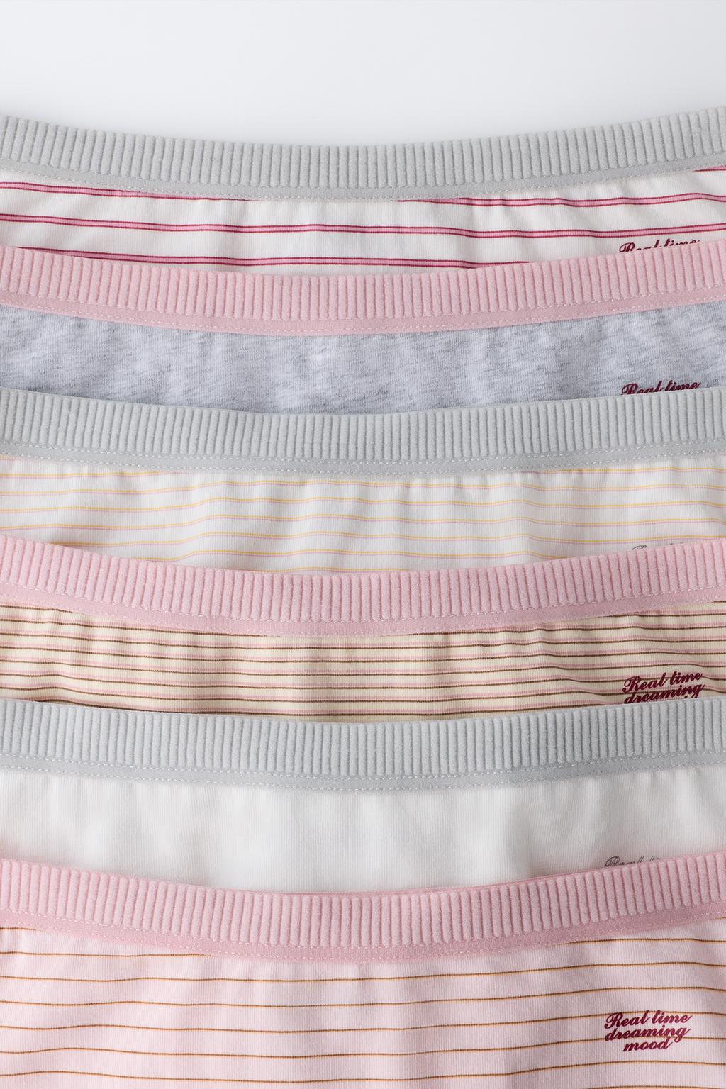 6–14 ЛЕТ/ НАБОР ИЗ ШЕСТИ ТРУСОВ В ПОЛОСКУ