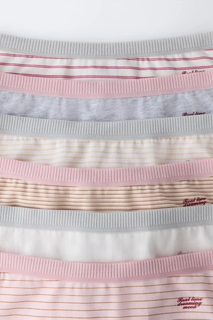 6–14 лет/ набор из шести трусов в полоску- Заказать в России