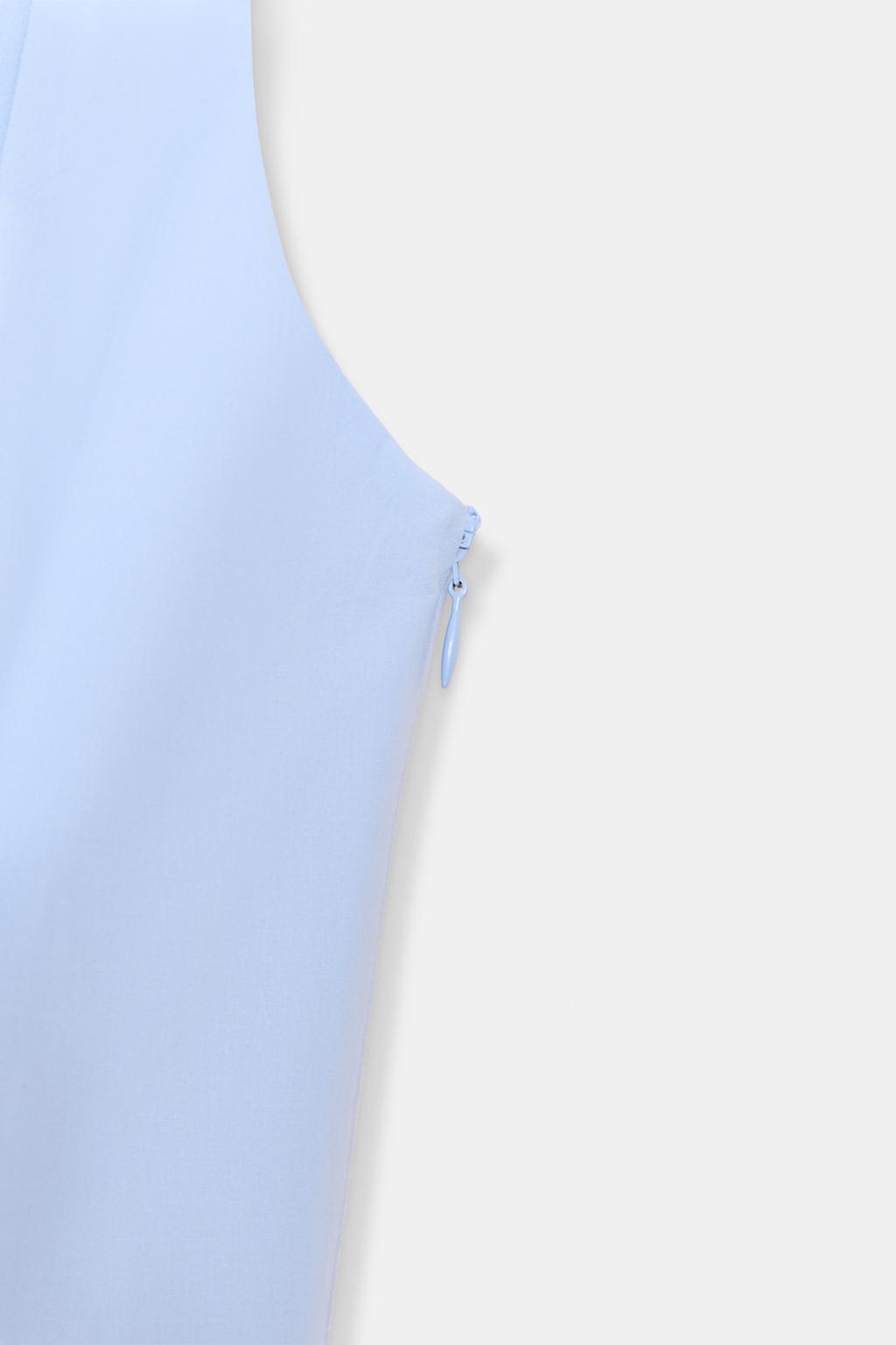 ПЛАТЬЕ ИЗ ПОПЛИНА С ЮБКОЙ ГОДЕ