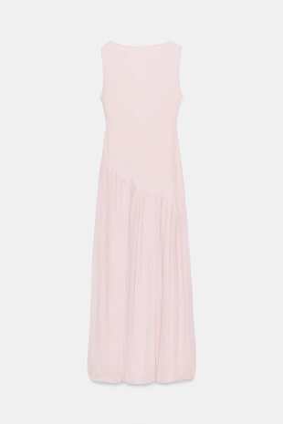 Длинное платье из полупрозрачной ткани- Заказать в России