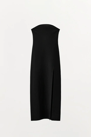 Вязаное платье с открытыми плечами- Заказать в России