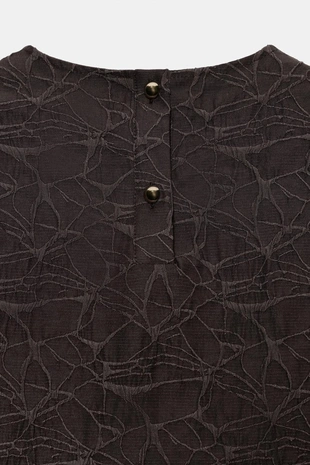 Топ с баской и рукавами-буфф- Заказать в России