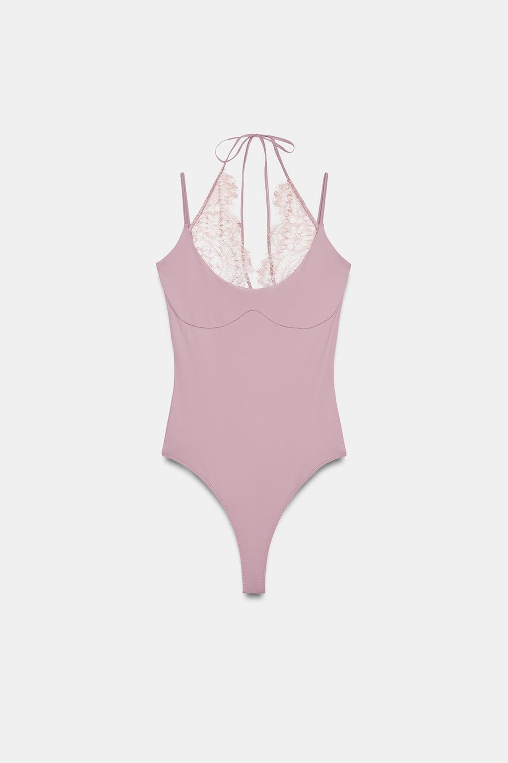 БОДИ ХАЛТЕР В КОМБИНАЦИИ С КРУЖЕВОМ