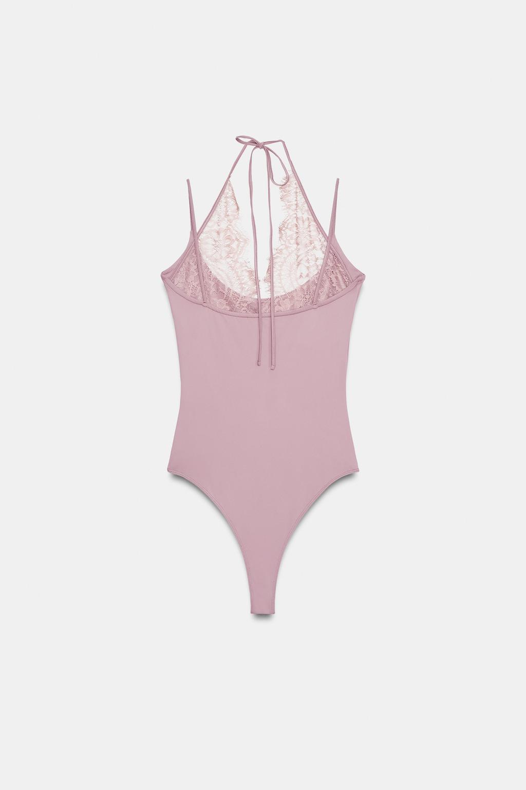 БОДИ ХАЛТЕР В КОМБИНАЦИИ С КРУЖЕВОМ