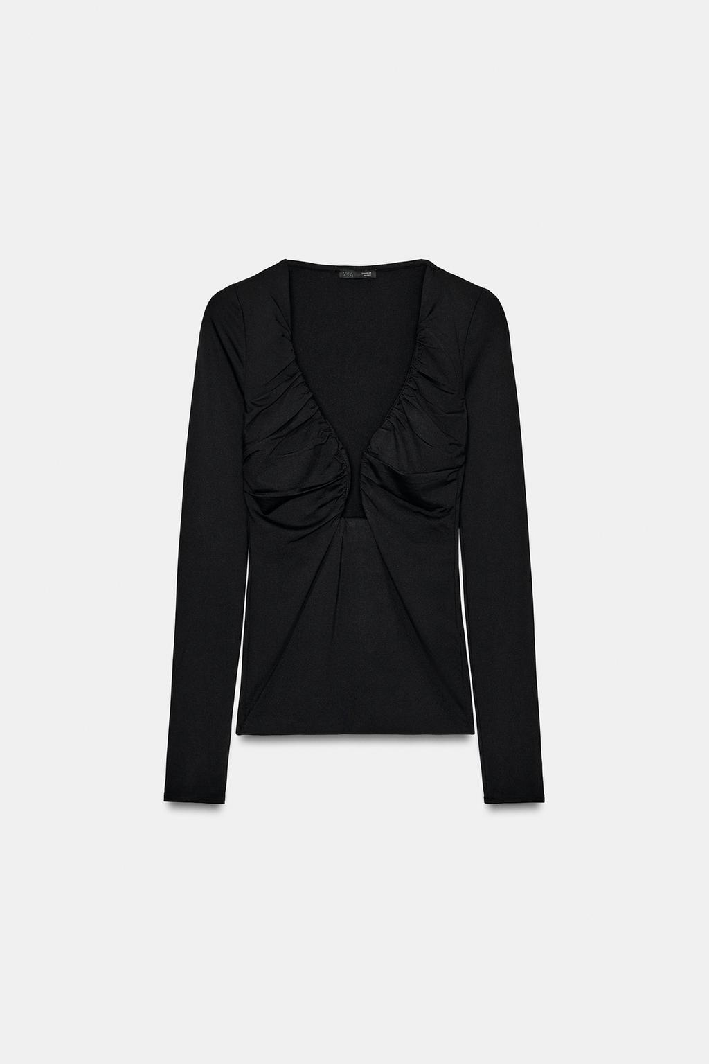 ТОП ИЗ ПОЛИАМИДА С ДРАПИРОВКОЙ