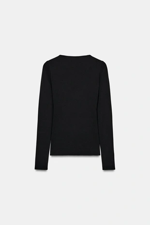 Топ из полиамида с драпировкой- Заказать в России