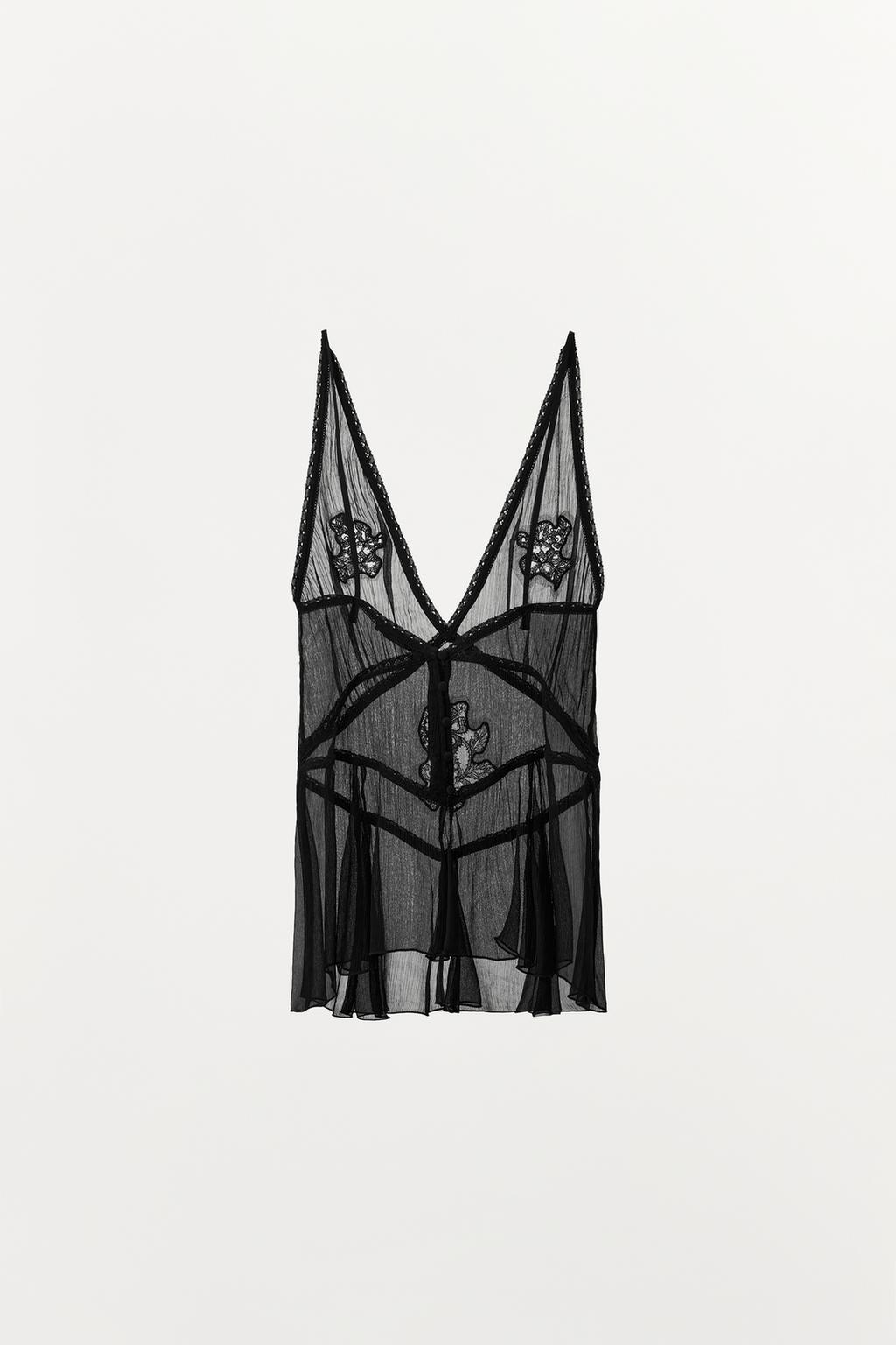 ТОП ИЗ ГАЗА С ВЫШИВКОЙ