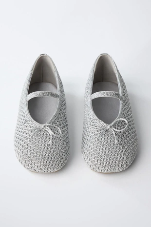 Вязаные балетки- Заказать в России