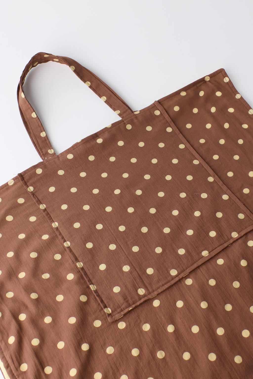 ПОЛОТЕНЦЕ-СУМКА В ГОРОШЕК