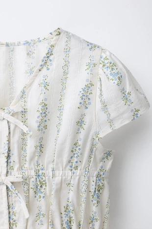 Топ с цветочным принтом- Заказать в России