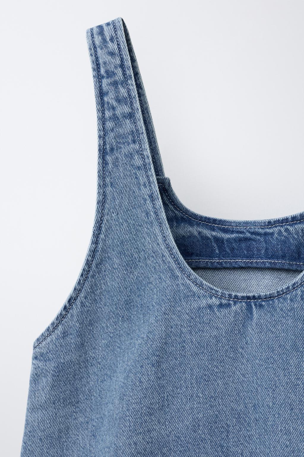 ДЖИНСОВОЕ ПЛАТЬЕ С ВЫШИТЫМИ ЦВЕТАМИ