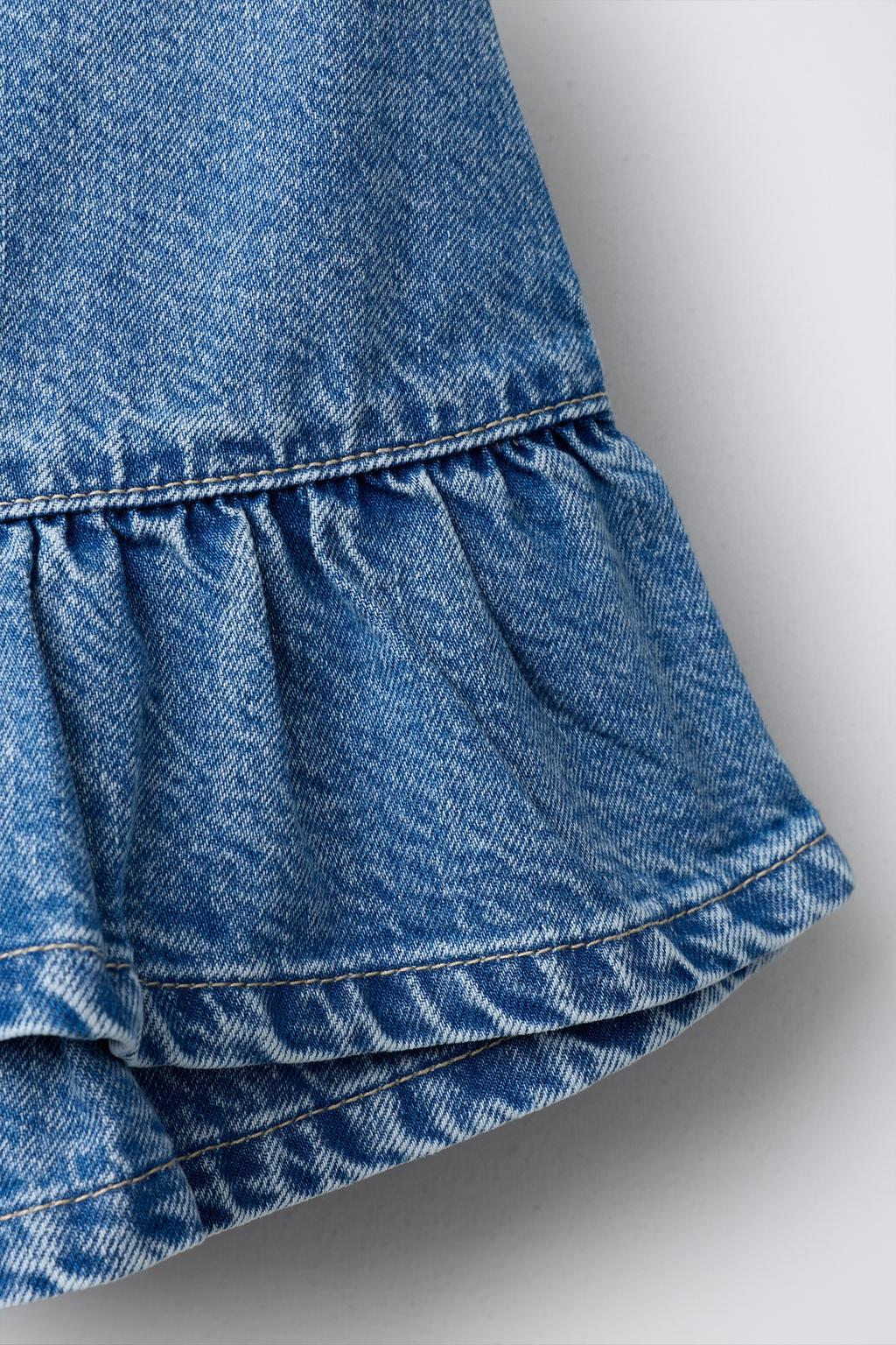 ДЖИНСОВАЯ ЮБКА НА ЗАПАХ