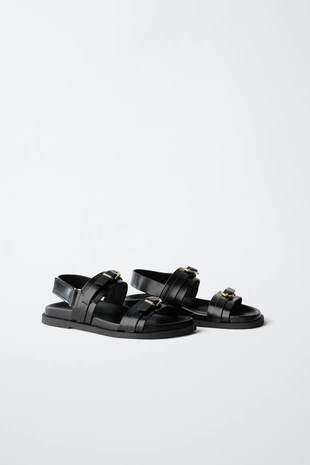 Сандалии с пряжками- Заказать в России