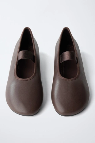 Балетки с эластичным ремешком- Заказать в России