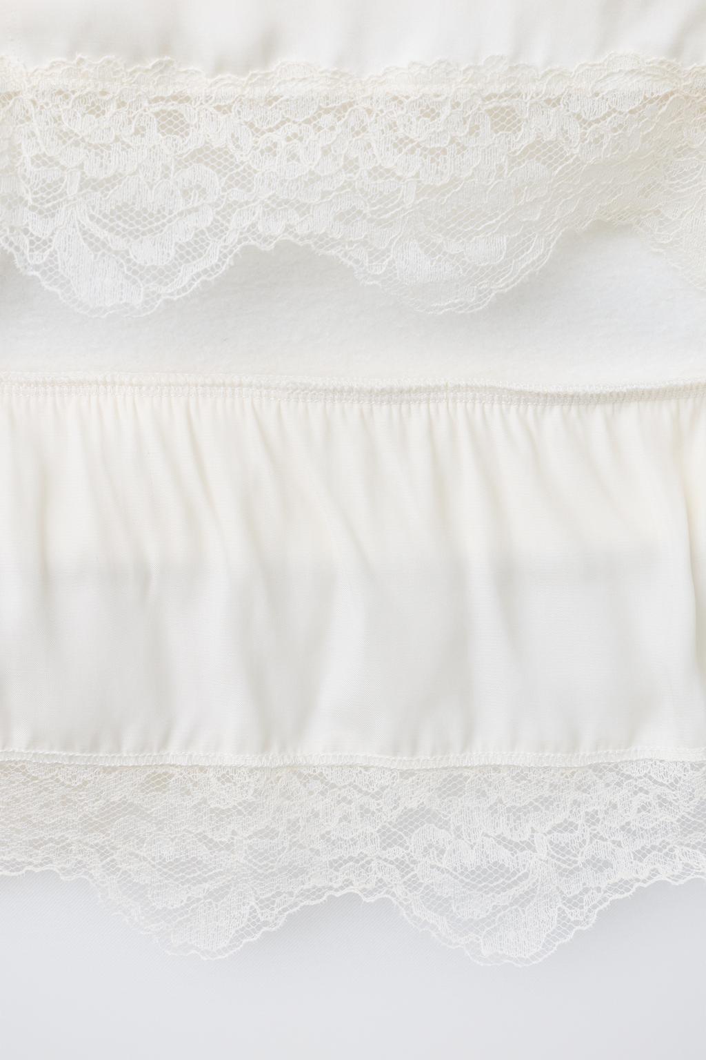 ТОЛСТОВКА С КОМБИНИРОВАННЫМ КРУЖЕВОМ