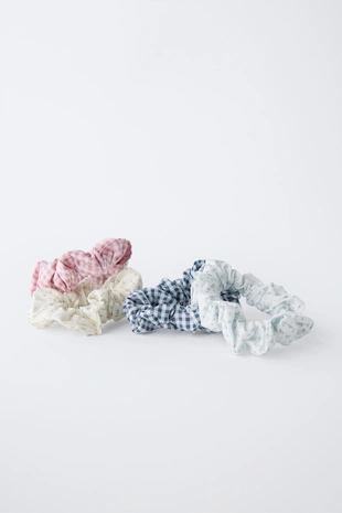 Набор из 4 резинок для волос в клетку виши- Заказать в России