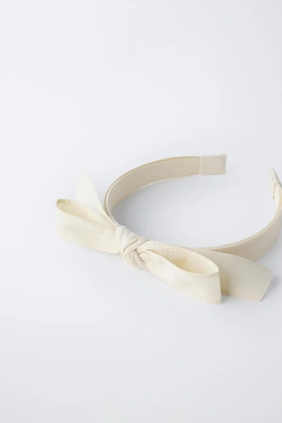 Ecru | 2326/696/712 - Zara Ободок с двойным бантом