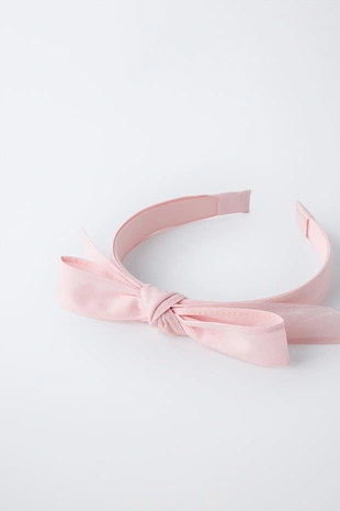 Pastel pink | 2326/696/621 - Zara Ободок с двойным бантом