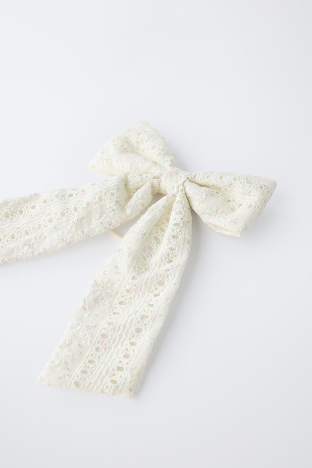 РЕЗИНКА ДЛЯ ВОЛОС С АЖУРНЫМ БАНТОМ