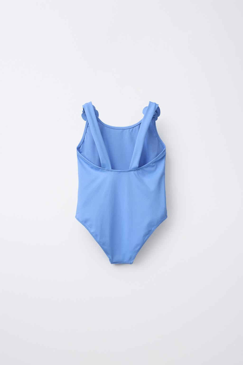 6-14 ЛЕТ/КУПАЛЬНИК С ОБЪЕМНЫМИ ЦВЕТАМИ