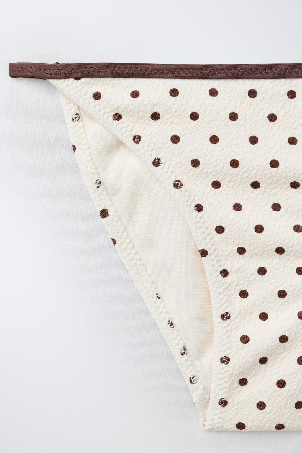 6-14 ЛЕТ/БИКИНИ ТРЕУГОЛЬНОЕ С ТЕКСТУРОЙ В ГОРОШЕК