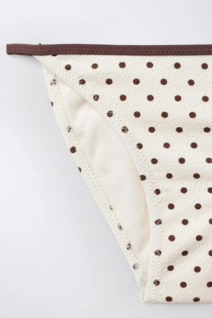 6-14 лет/бикини треугольное с текстурой в горошек- Заказать в России