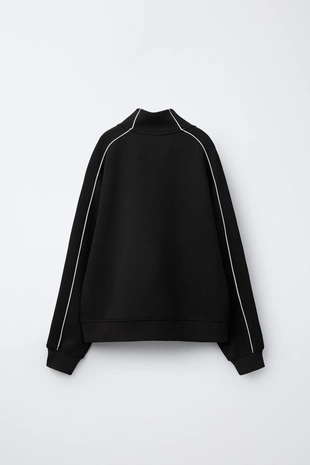 Спортивная толстовка с контрастными оборками- Заказать в России