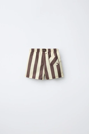 6-14 лет/плавки-бермуды в полоску- Заказать в России