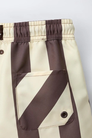 6-14 лет/плавки-бермуды в полоску- Заказать в России