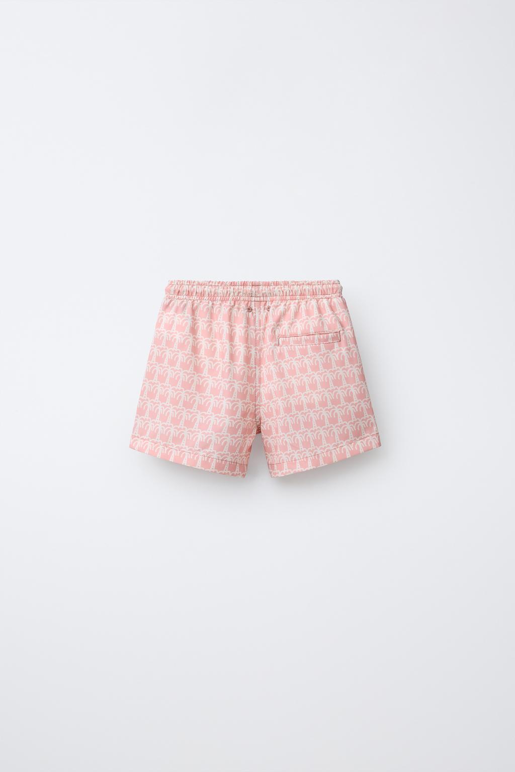 6-14 ЛЕТ/ ПЛАВКИ-БЕРМУДЫ С ПРИНТОМ «ПАЛЬМЫ»