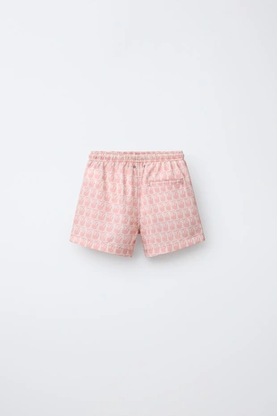 6-14 лет/ плавки-бермуды с принтом «пальмы»- Заказать в России