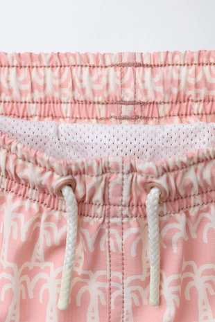 6-14 лет/ плавки-бермуды с принтом «пальмы»- Заказать в России