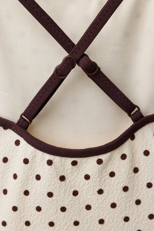 2-6 лет/купальник с текстурой и горошком- Заказать в России