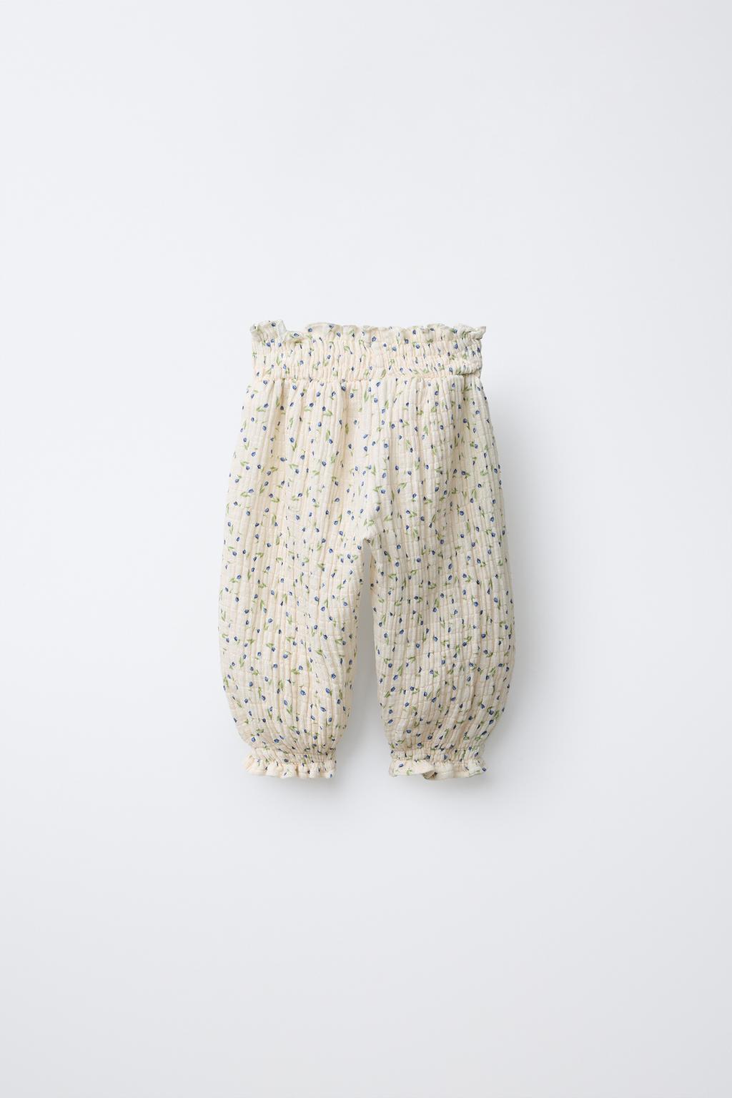 БРЮКИ Багги С ЦВЕТОЧНЫМ УЗОРОМ