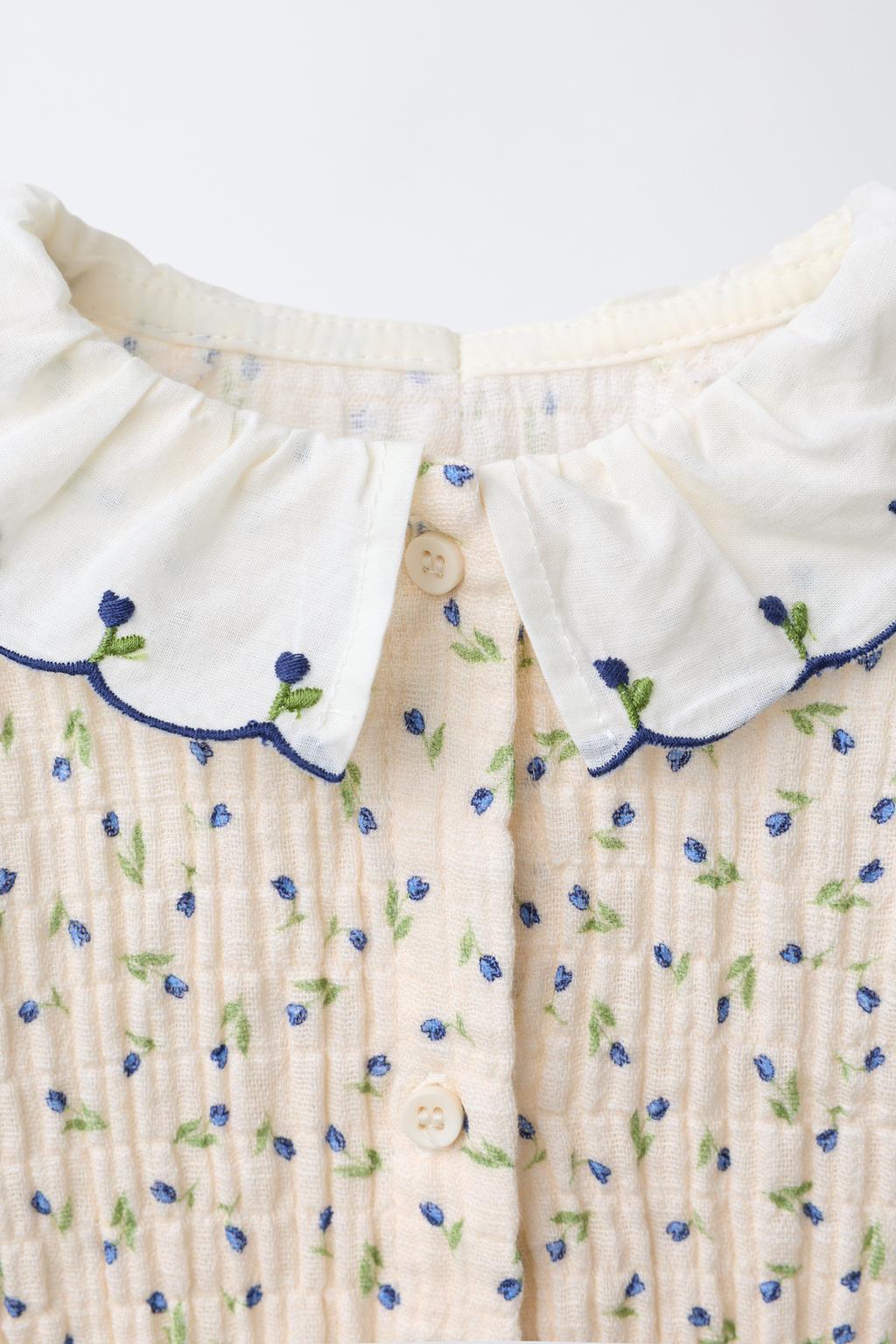 РУБАШКА С ЦВЕТОЧНЫМ УЗОРОМ