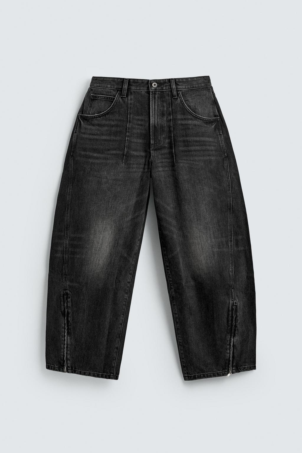 ДЖИНСЫ BALLOON FIT С МОЛНИЯМИ