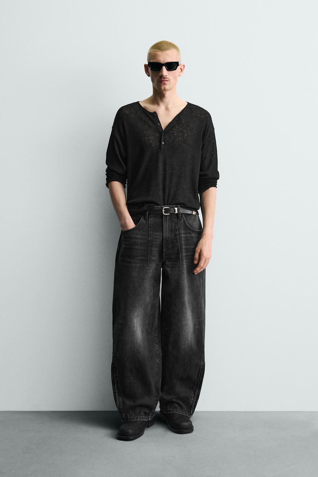 ДЖИНСЫ BALLOON FIT С МОЛНИЯМИ