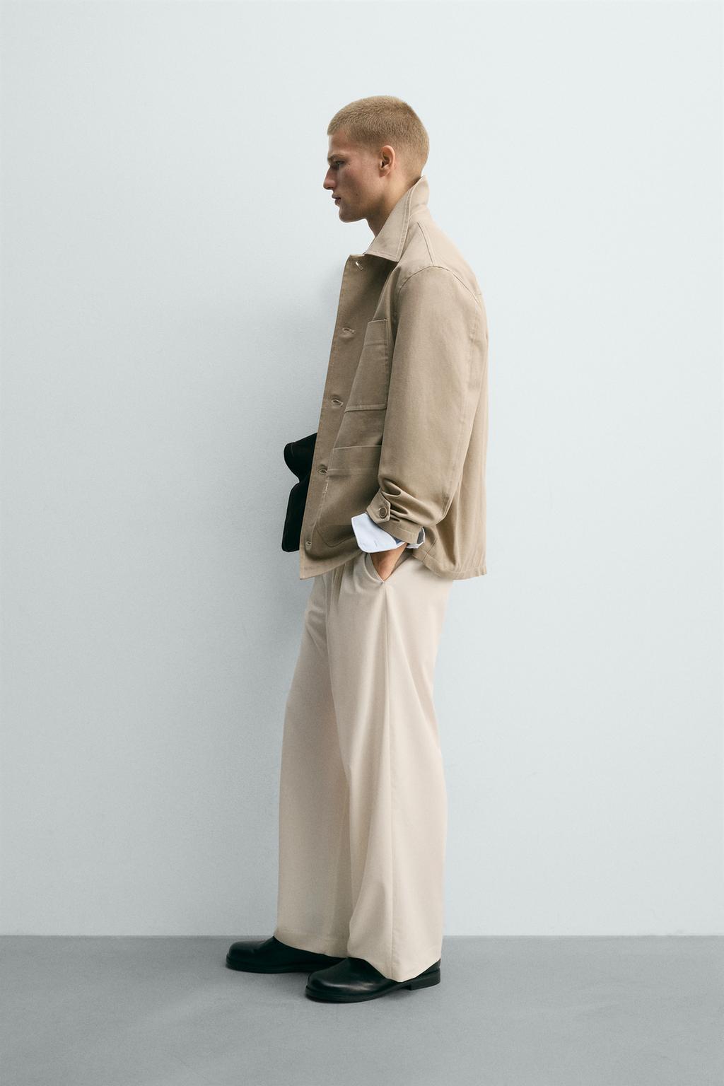 КУРТКА-РУБАШКА ИЗ РЕЛЬЕФНОЙ ТКАНИ С КОНТРАСТНОЙ ОТСТРОЧКОЙ