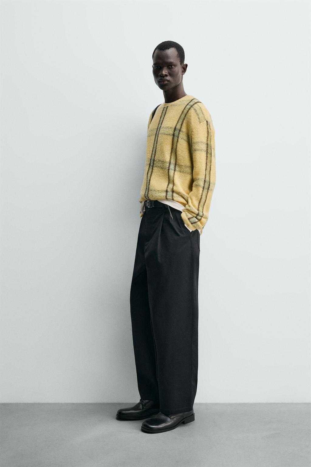 ЖАККАРДОВЫЙ СВИТЕР СВОБОДНОГО КРОЯ В ПОЛОСКУ