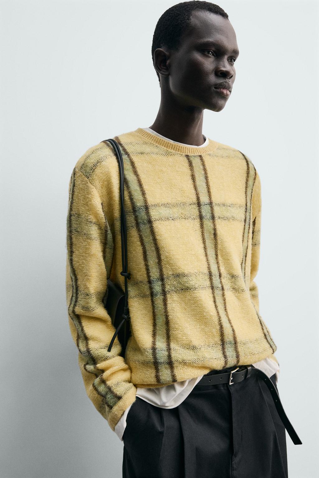 ЖАККАРДОВЫЙ СВИТЕР СВОБОДНОГО КРОЯ В ПОЛОСКУ